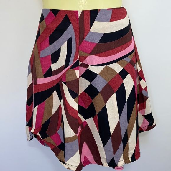 Reformation Dresses & Skirts - Reformation Skirt Colorful Skater Mini Skirt Sz 2 Excellent